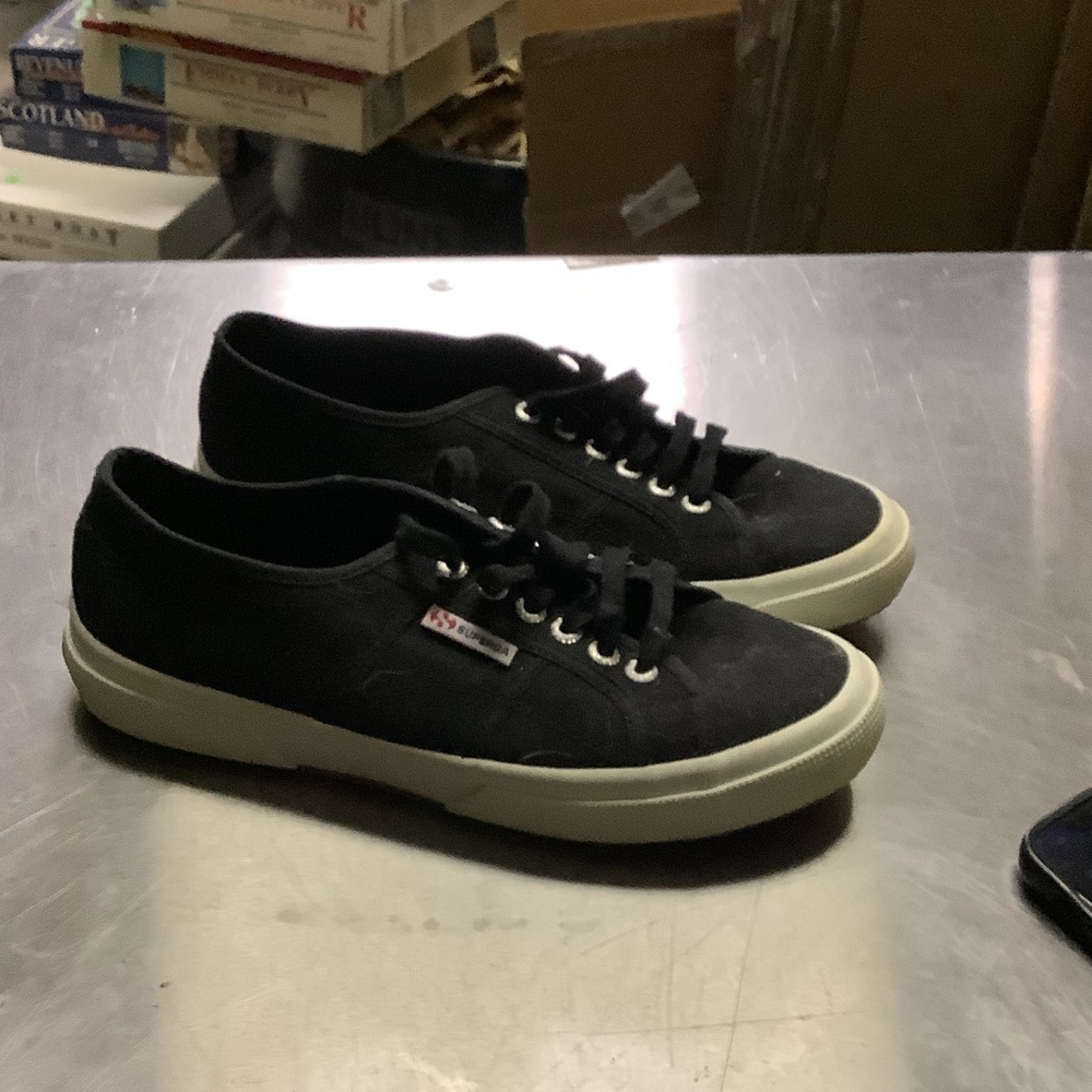 Superga Men's Black Suede Sneakers